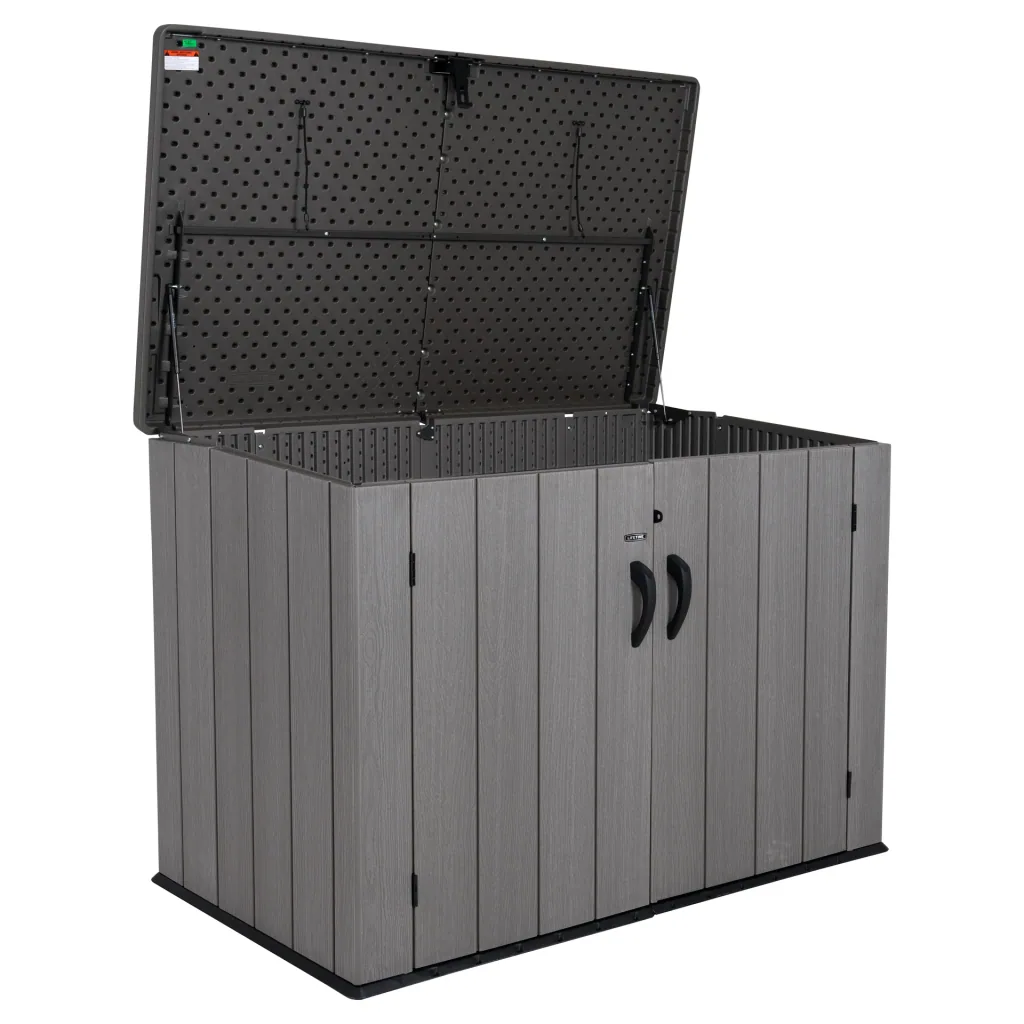 Lifetime Afvalcontainerbox grijs/bruin