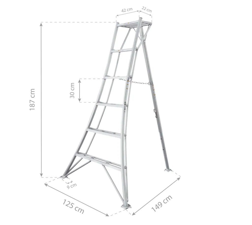 Niwaki 3-palige tuinladder, 180 cm