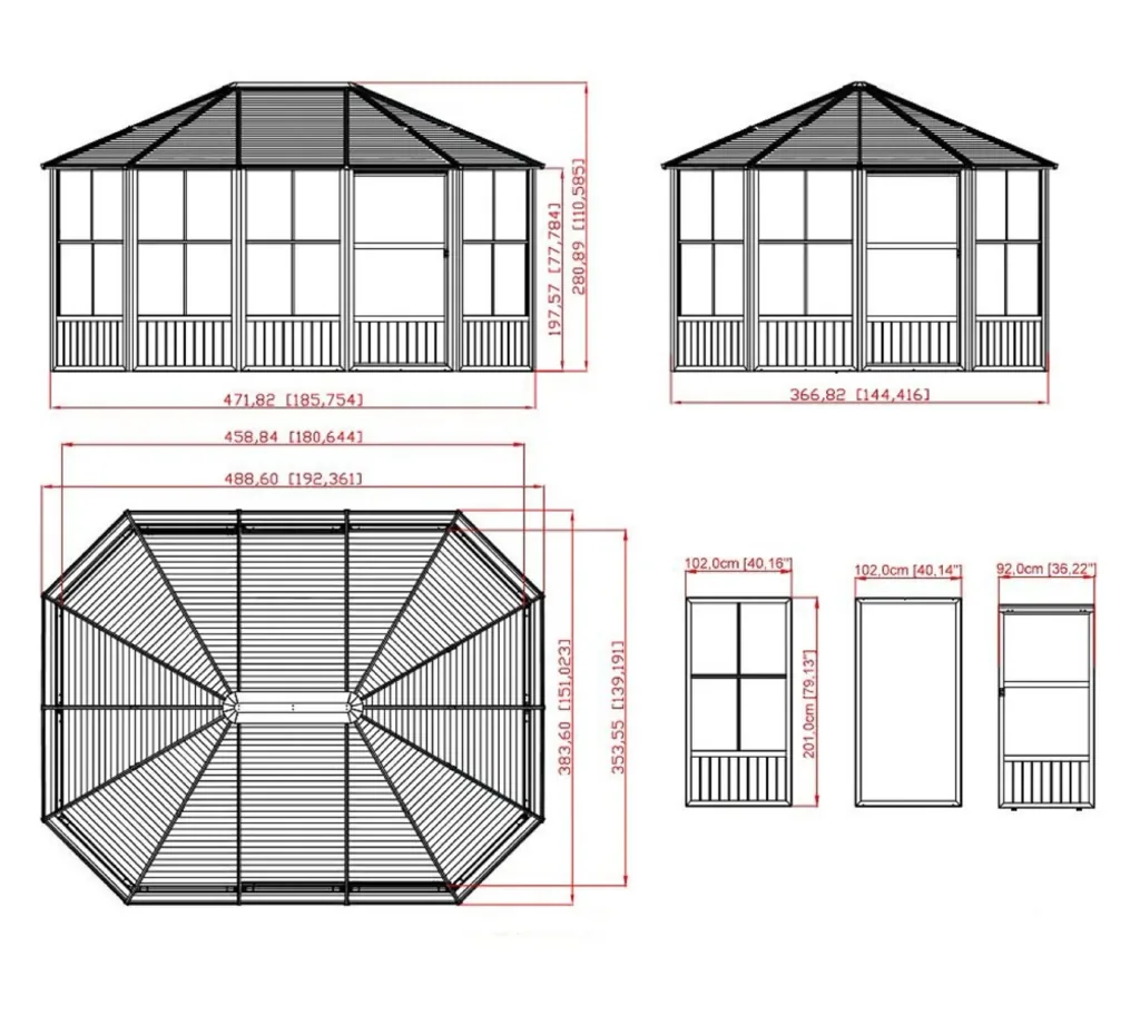 Paviljoen Sojag Charleston 12x15