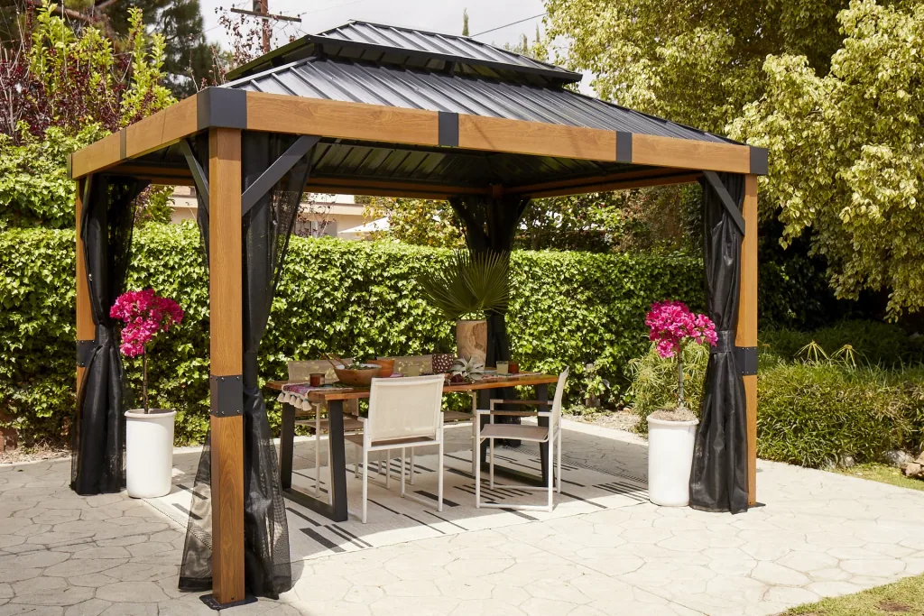 Sojag Fontana tuinpaviljoen 10x12, inclusief muskietennet