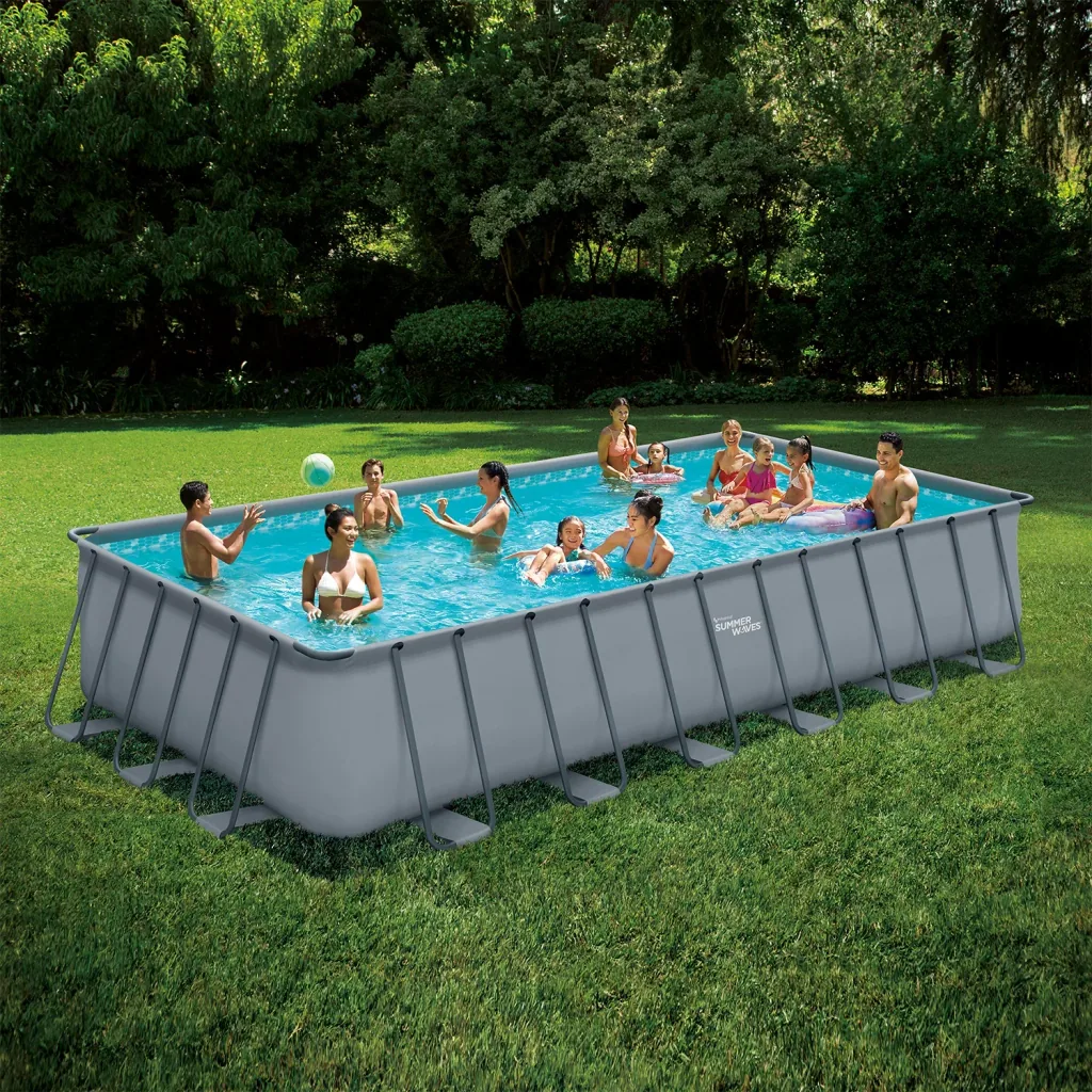 Pool Elite 732 x366 x 132 cm, anthrazit