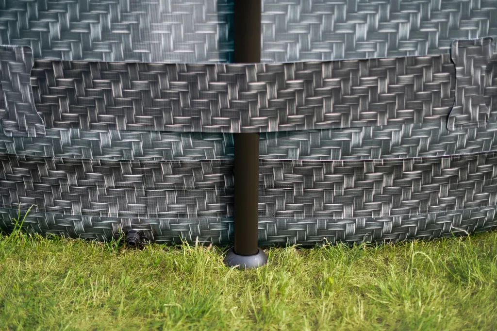 Pool Elite 488 x 122 cm, Rattan Grau