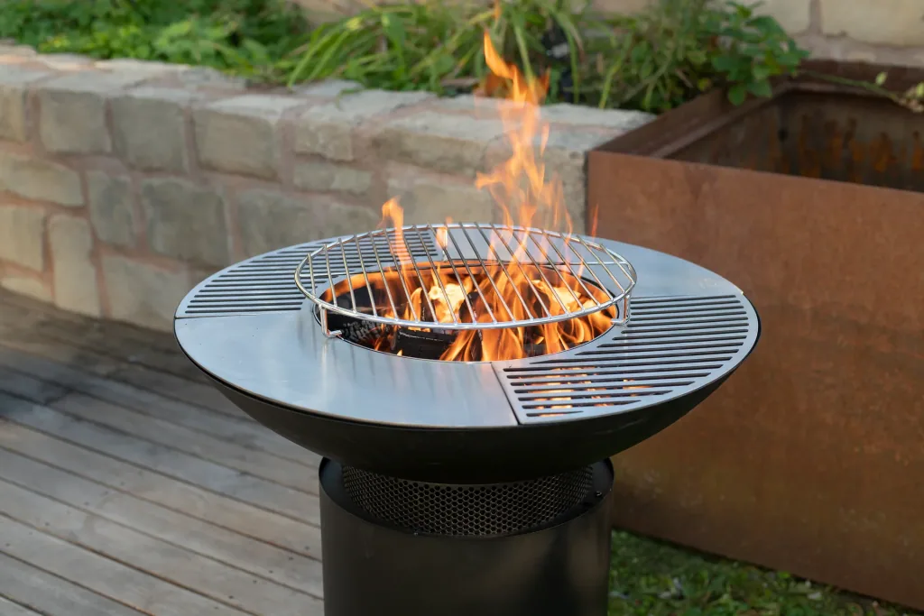 Grill, plancha and fire plate black