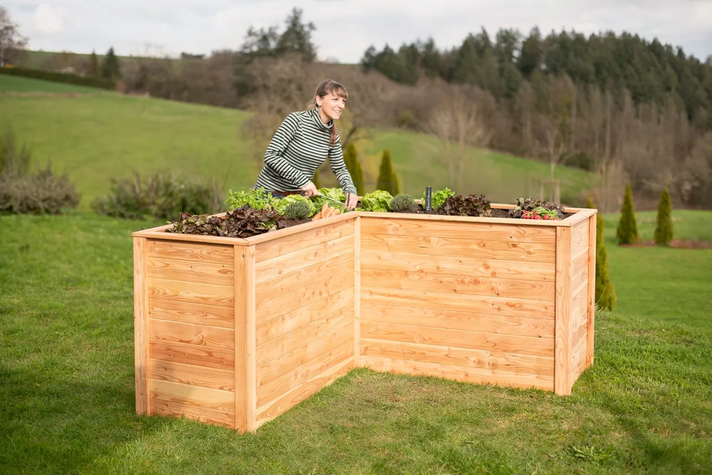 Westmann Verhoogde Bloembak Klassik L Hout natuur