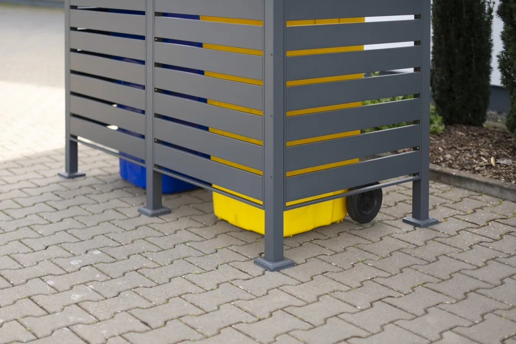 Westmann Afvalcontainerombouw Planum 2er 150 cm antraciet (2× 240 L)