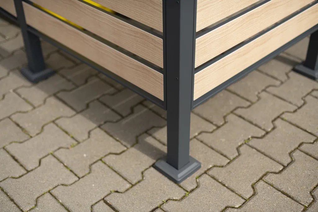 Westmann Afvalcontainerombouw Planum 5-delige 120 cm houtlook (5× 240 L)