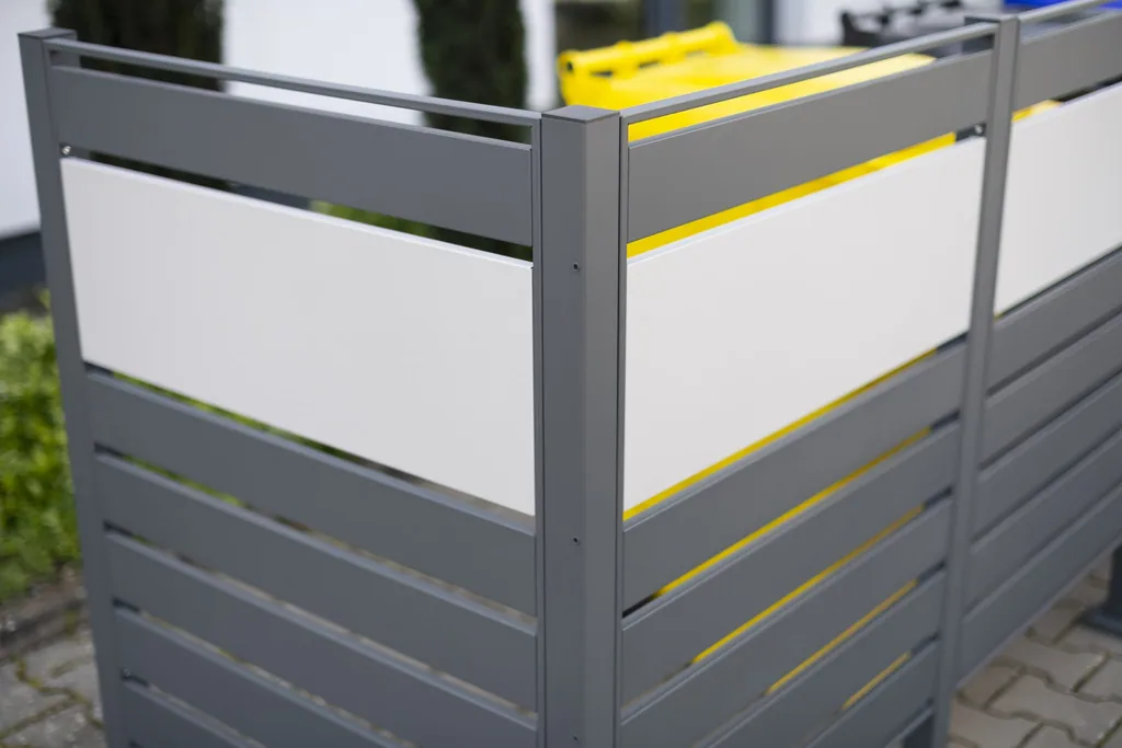 Westmann Afvaltonnenomkasting Planum 5er 120 cm antraciet (5× 240 L)