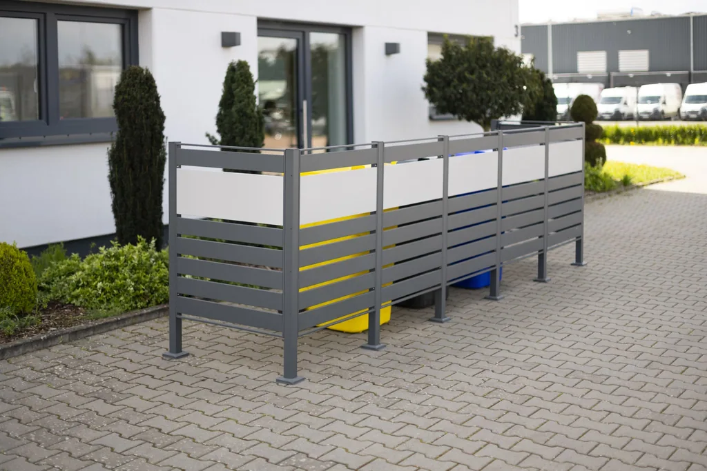 Westmann Afvaltonnenomkasting Planum 5er 120 cm antraciet (5× 240 L)