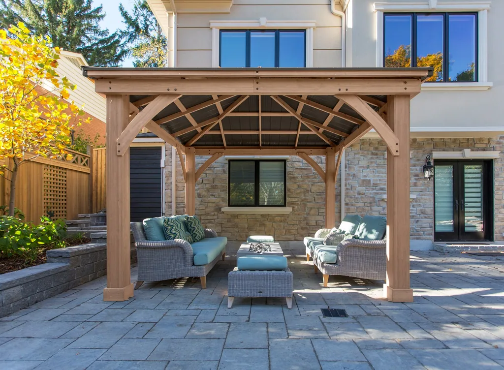 Westmann Houten paviljoen Devon 12×12 Natuur