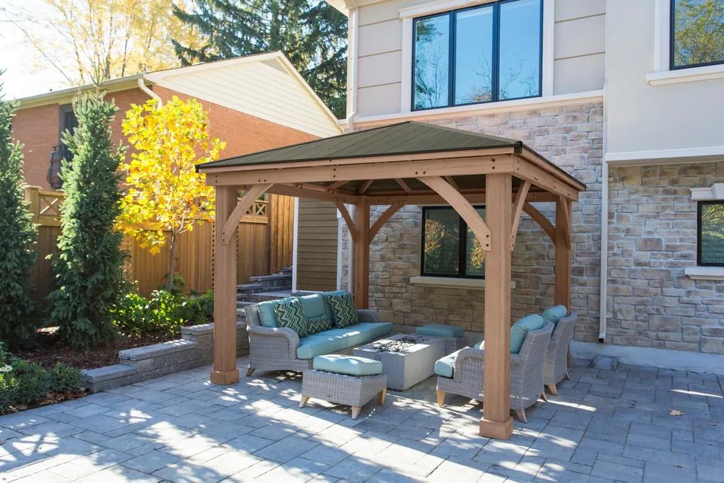 Westmann Houten paviljoen Devon 12×12 Natuur