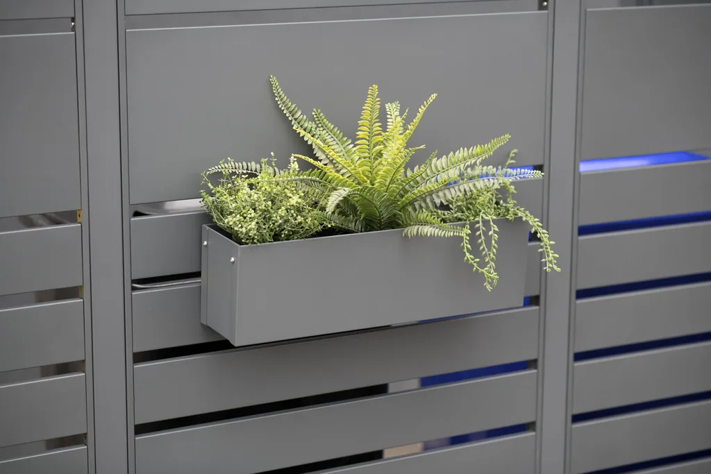 Westmann Plantenbak Planum Staal antraciet