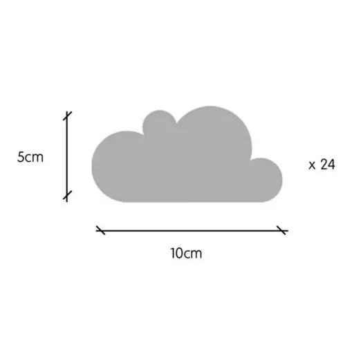 tresxics muursticker wolken mint
