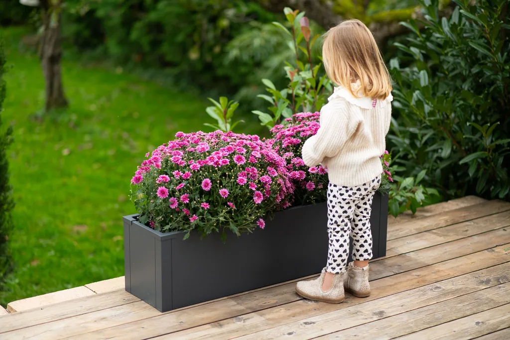 Westmann Plantenbak Talus M Metaal antraciet