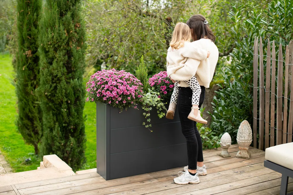 Westmann Plantenbak Talus XL Metaal antraciet
