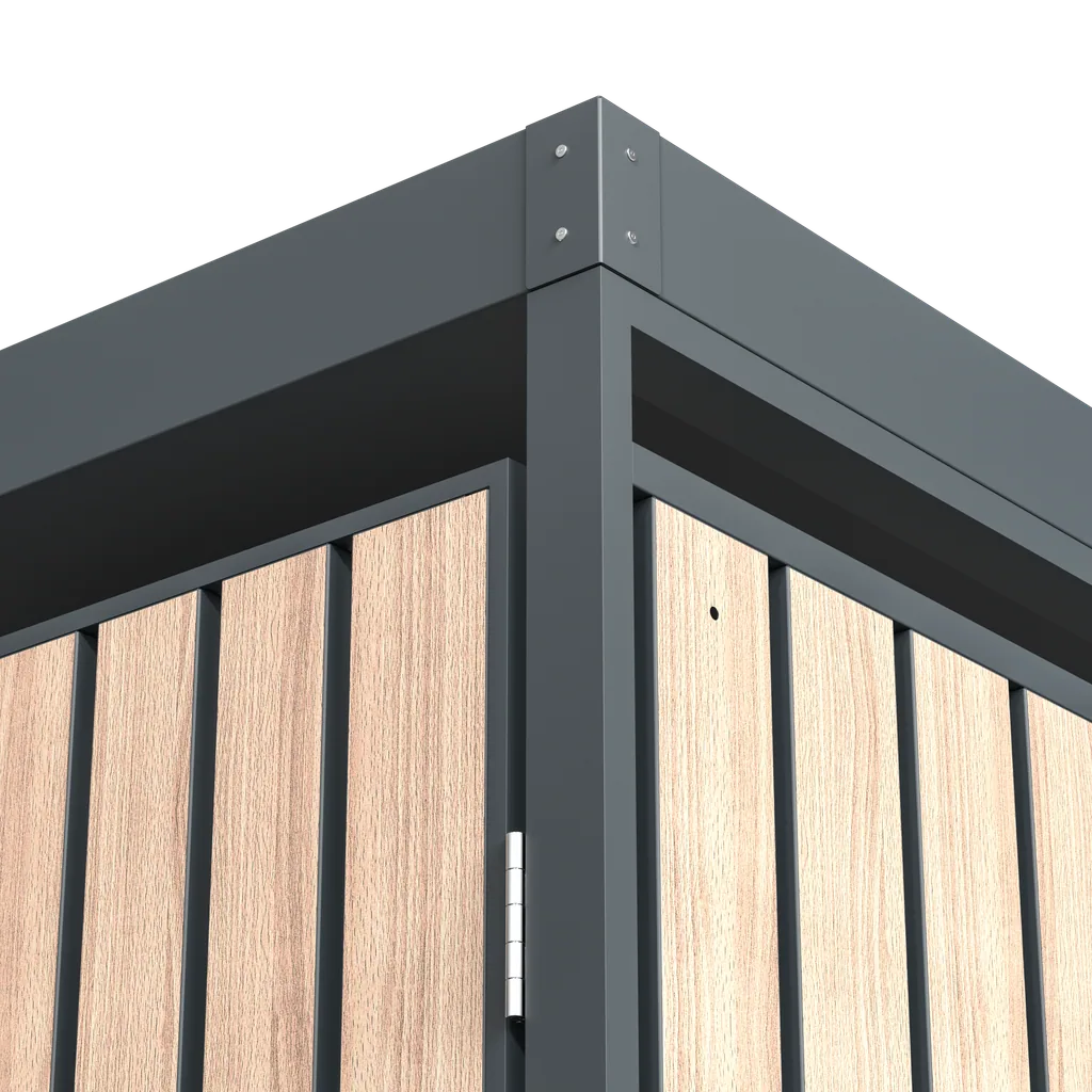 Westmann Afvalcontainerbox Planta 3-delig antraciet (3× 240 L)