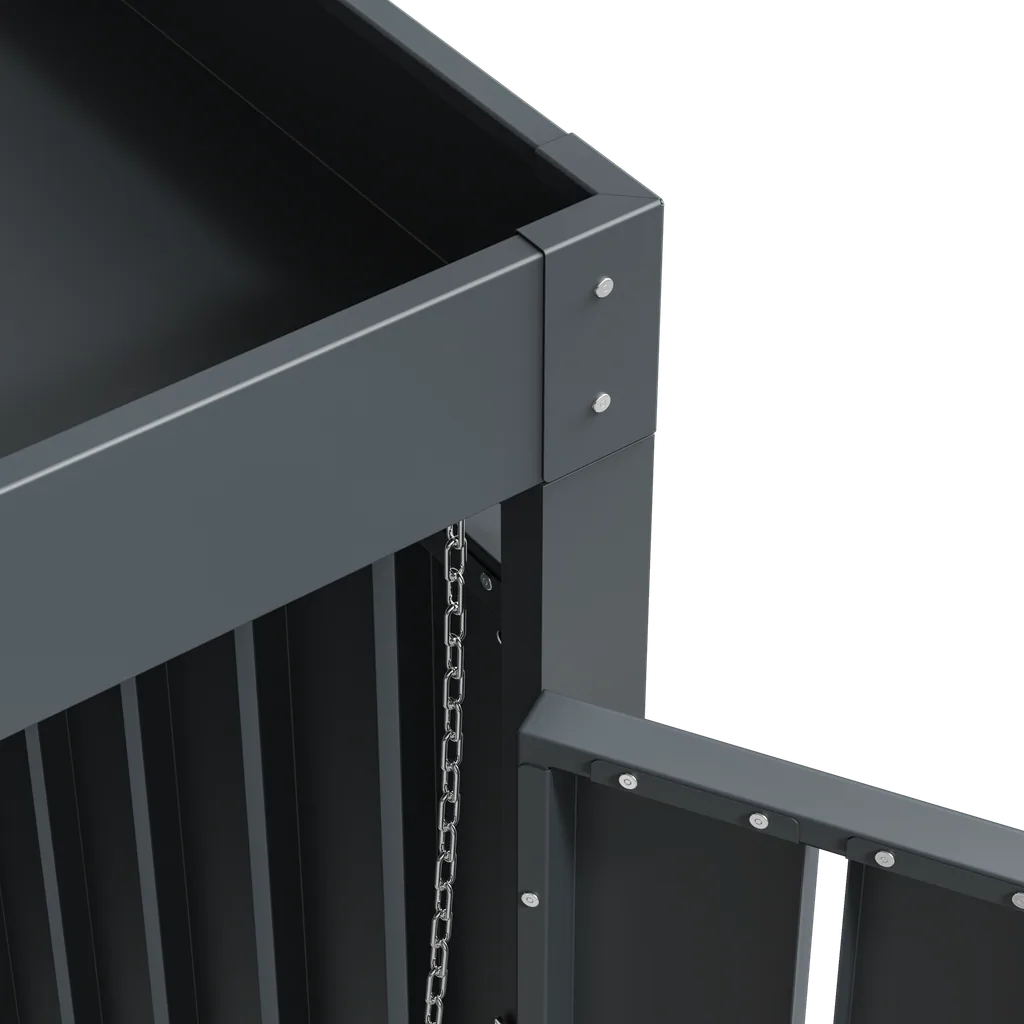 Westmann Afvalcontainerbox Planta 4er antraciet (4× 240 L)