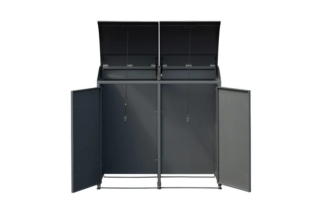 Westmann Afvalcontainerbox Moderna 2er antraciet (2× 240 L)