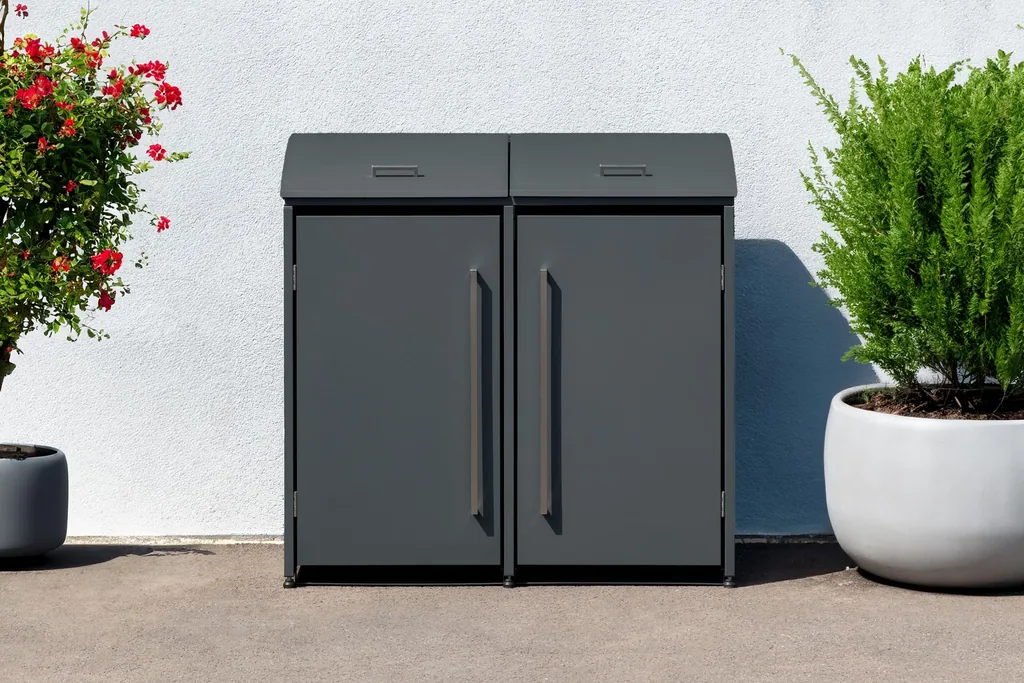 Westmann Afvalcontainerbox Moderna 2er antraciet (2× 240 L)