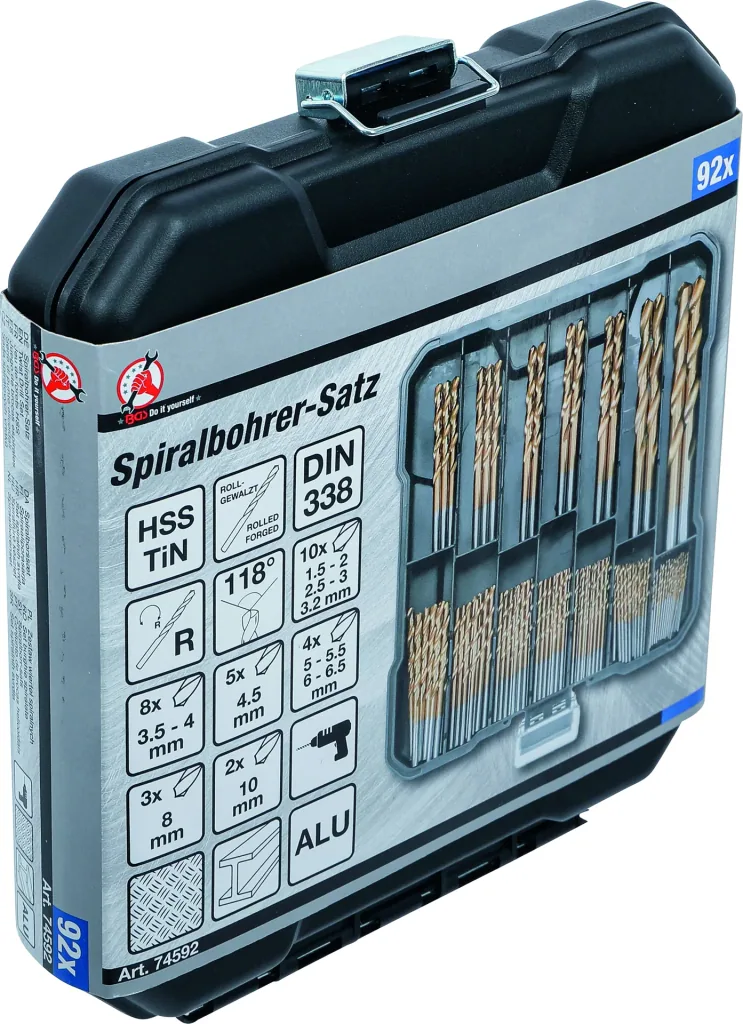 HSS spiraalboor set, 92 stuks