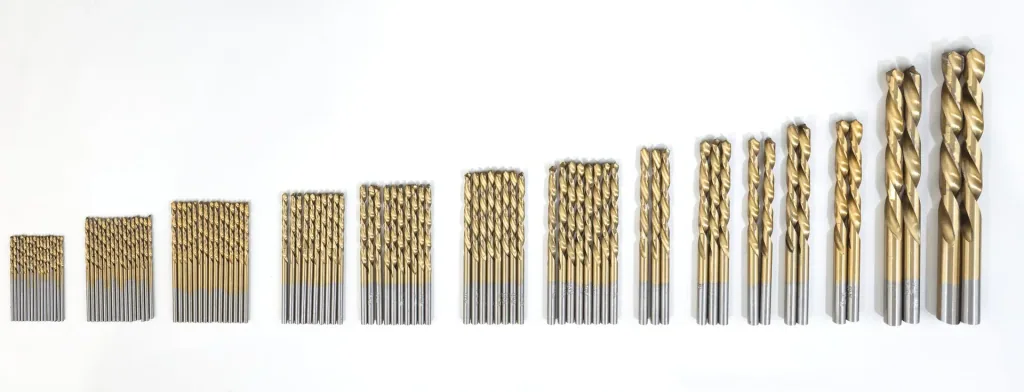 100-piece titanium HSS drill bit assortment including 100 ml rust remover free of charge