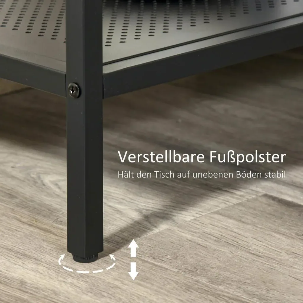 Console table with 2 drawers storage shelf industrial design hall table side table sideboard for living room hallway metal