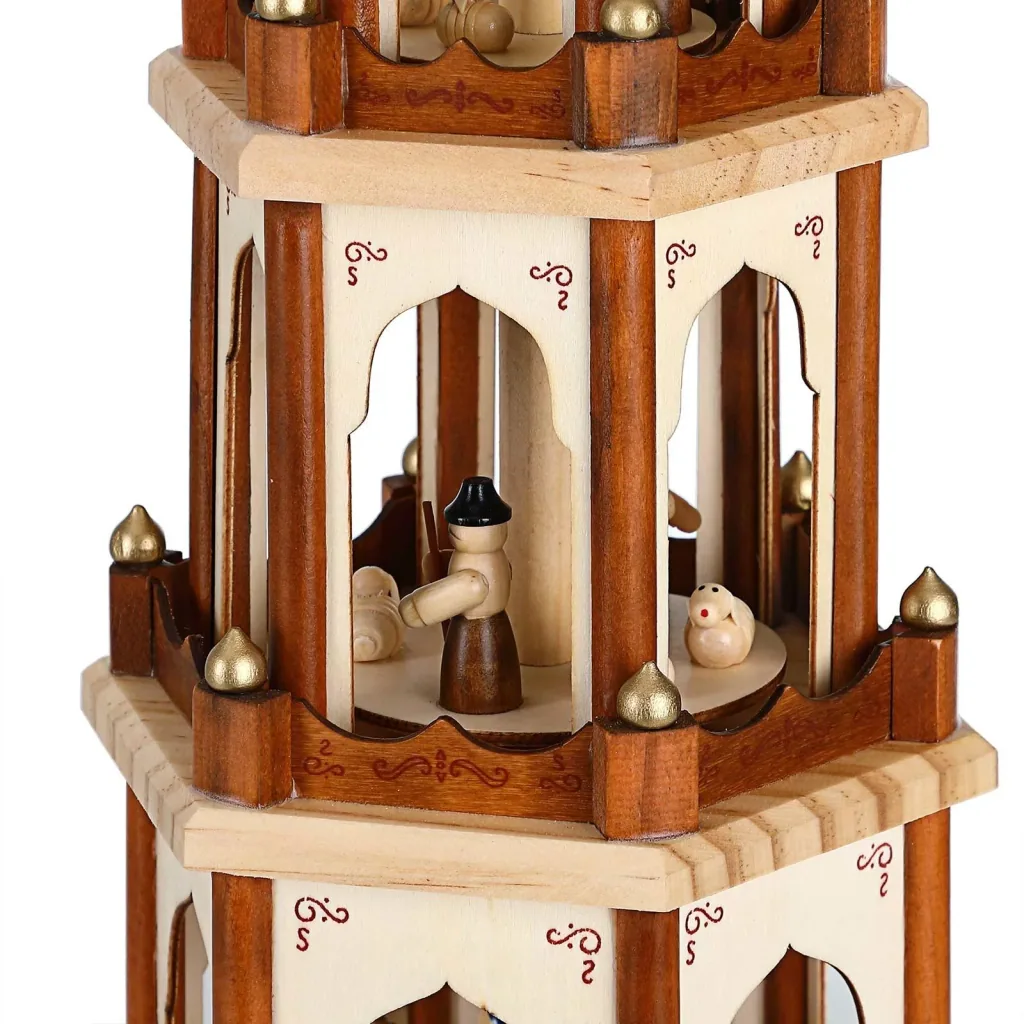 Christmas pyramid XL classic wooden design