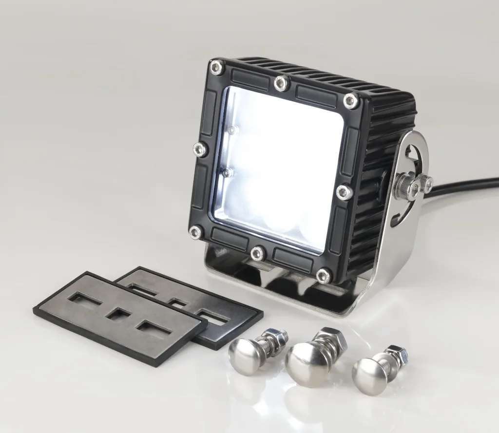 LED work light, square 9 LEDs 45 watts