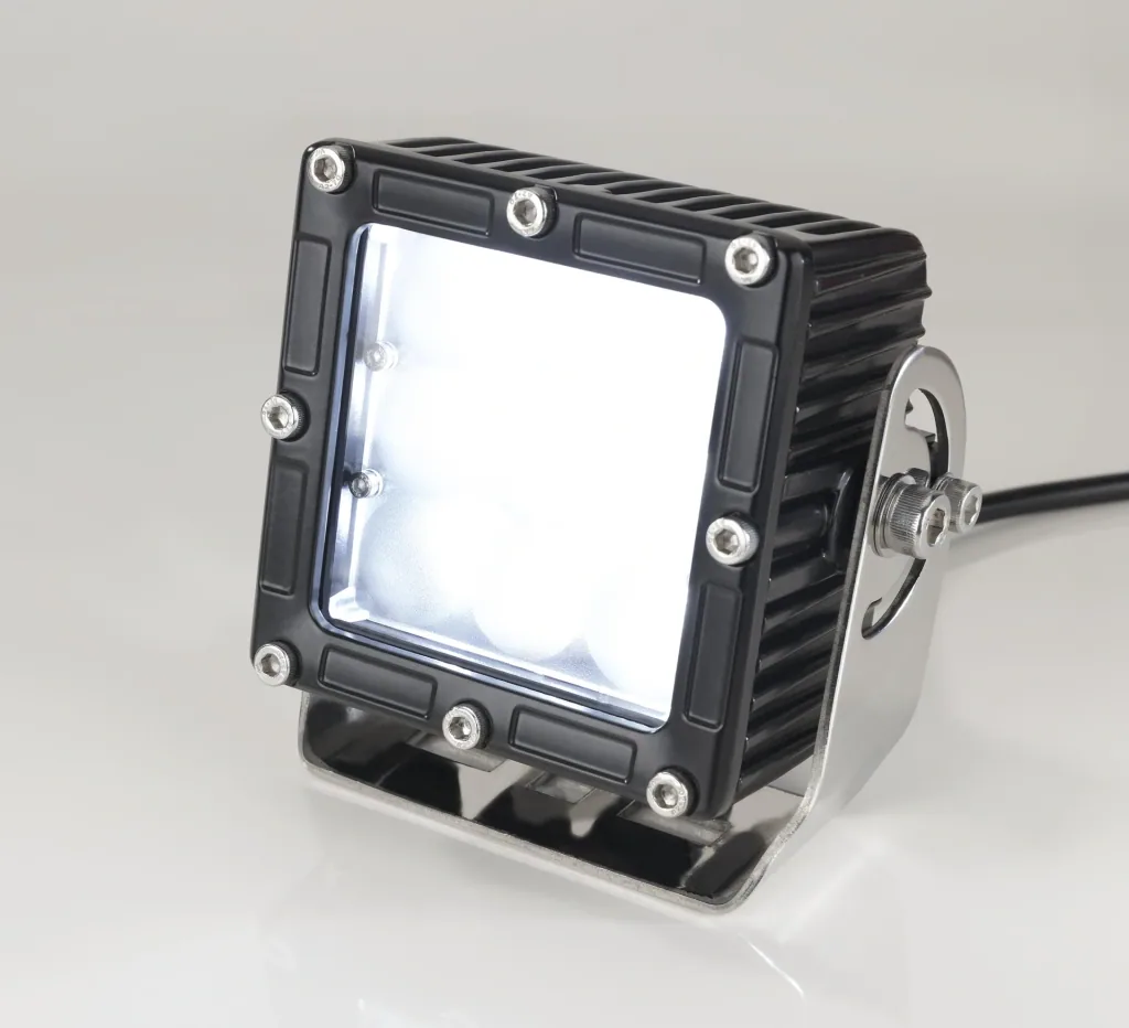LED work light, square 9 LEDs 45 watts