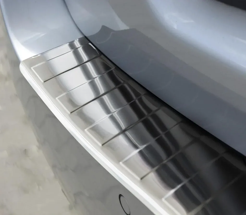 Stainless steel loading sill protector for BMW Series 5 F11 Touring+FL, built from 2010-2013, 2013-2017