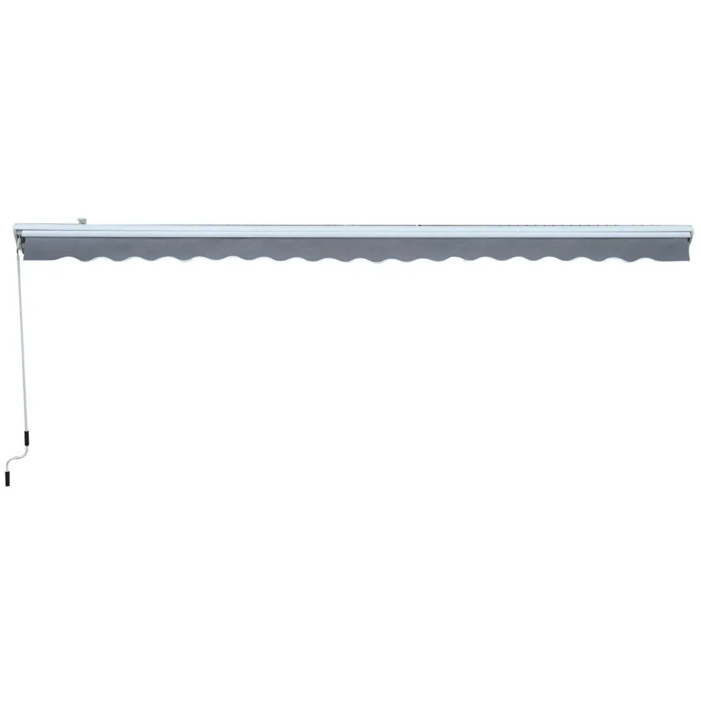 Aluminum articulated arm awning for wall mounting