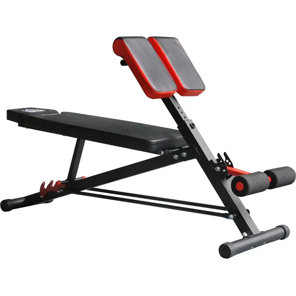 Multifunctional training bench black/red