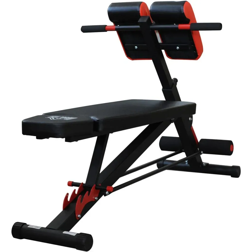 Multifunctional training bench black/red