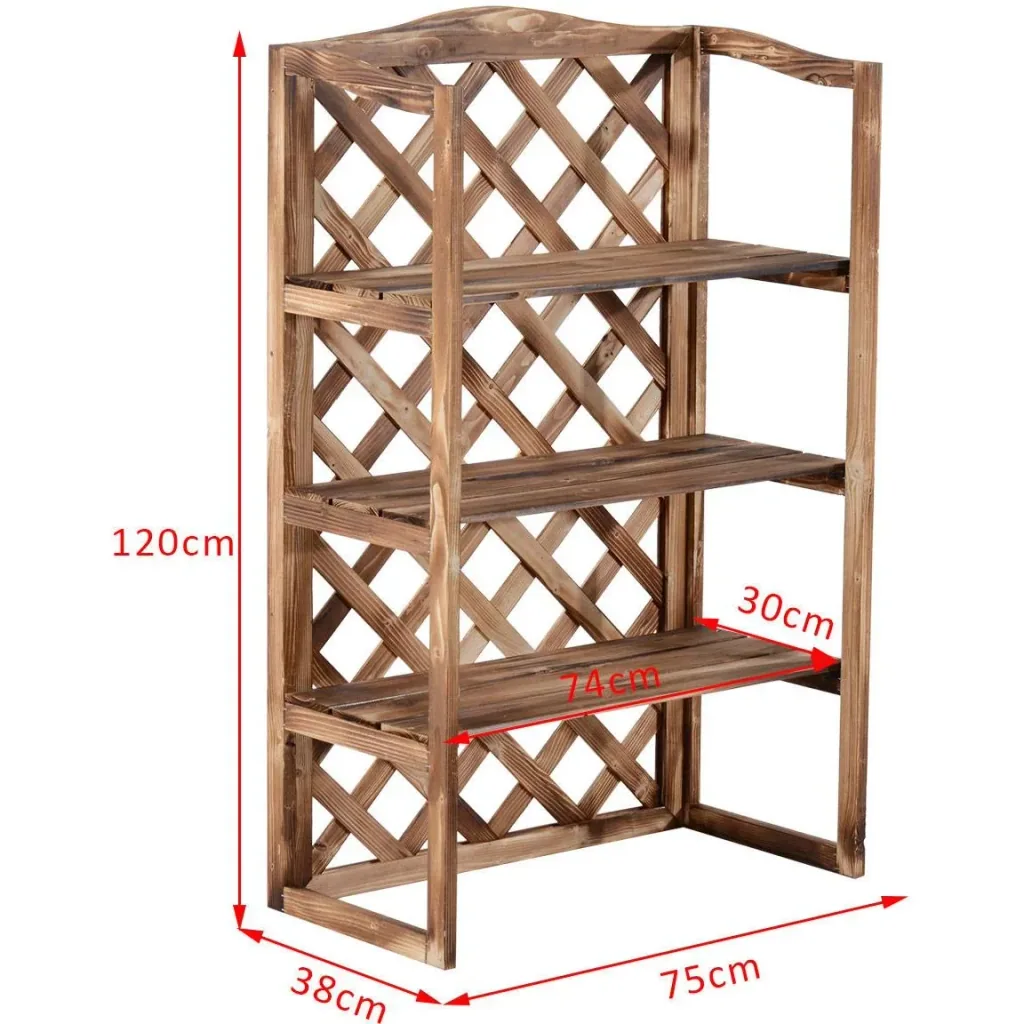 Plant staircase with 3 levels natural