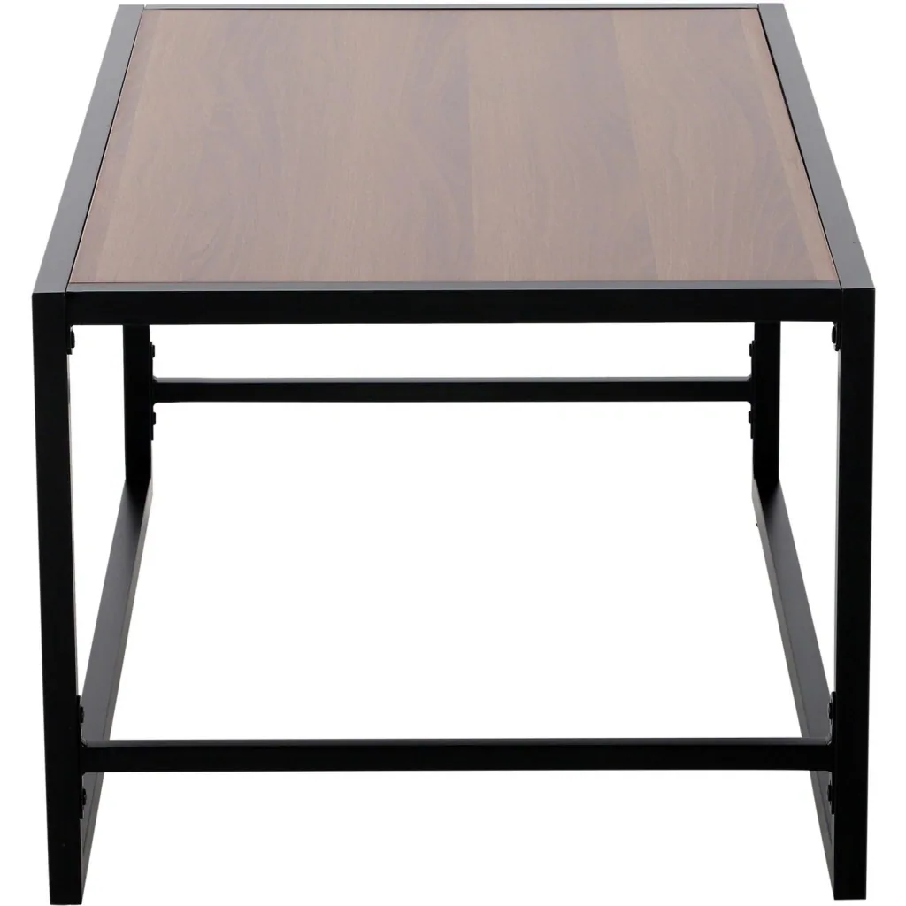 Vintage coffee table, side table, living room table, sofa table, metal frame, grained, 106 x 61 x 47.5 cm