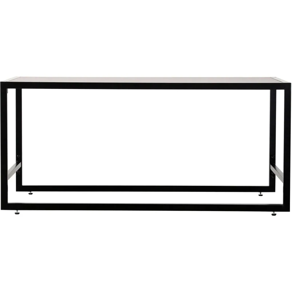 Vintage coffee table, side table, living room table, sofa table, metal frame, grained, 106 x 61 x 47.5 cm