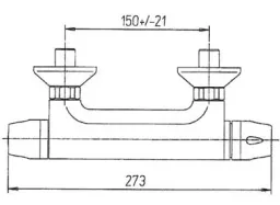 Sopotherm thermostatic mixer for shower