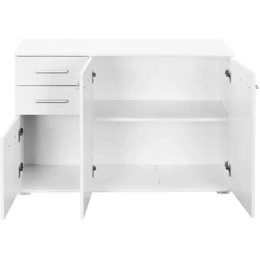 Sideboard / chest of drawers white with 3 doors & 2 drawers