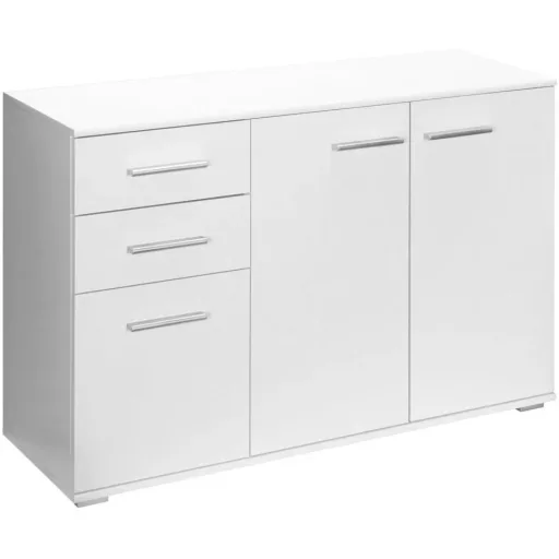 Sideboard / chest of drawers white with 3 doors & 2 drawers