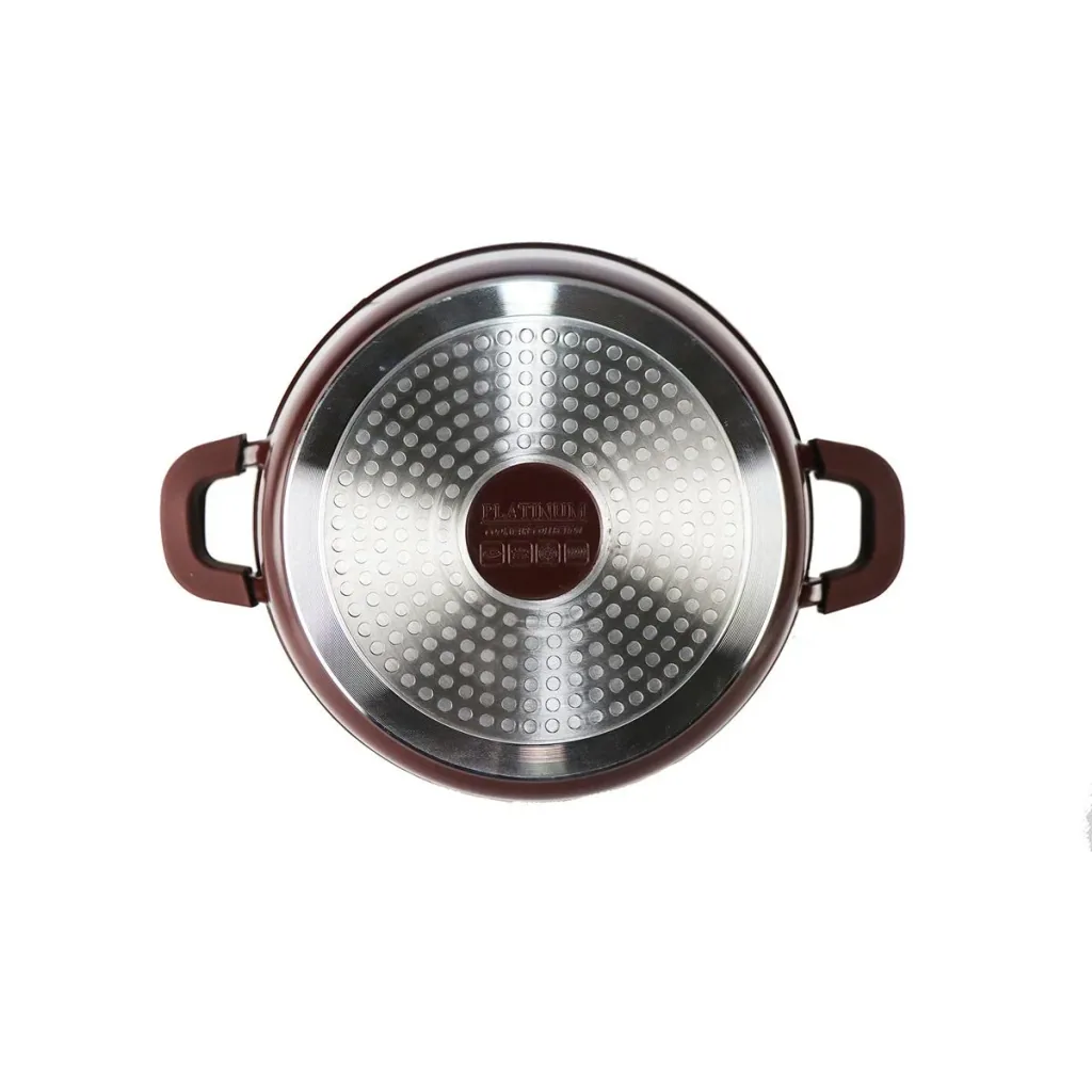 Roasting pan/cabinet - with lid - 28 cm - Burgundy