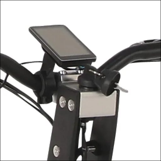 E-scooter "Evoking" Safety 20 km/h including indicators and luggage case, black