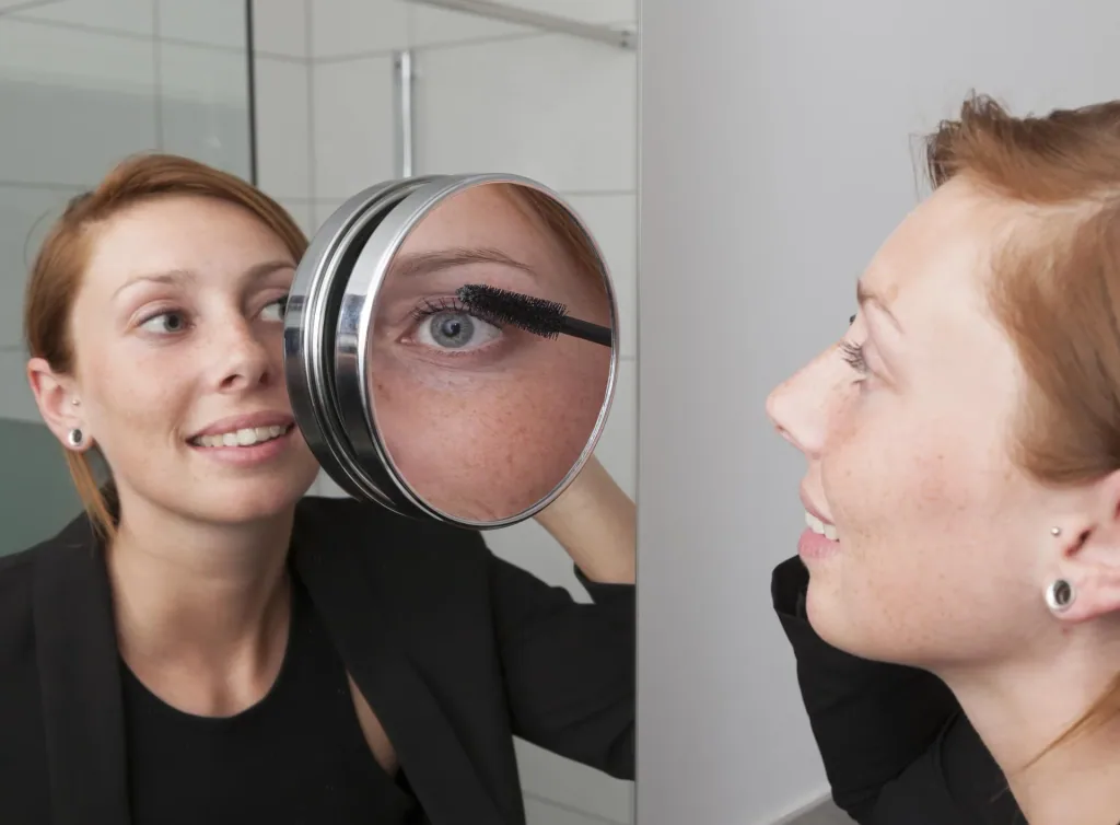 Wall mirror, 3x magnification