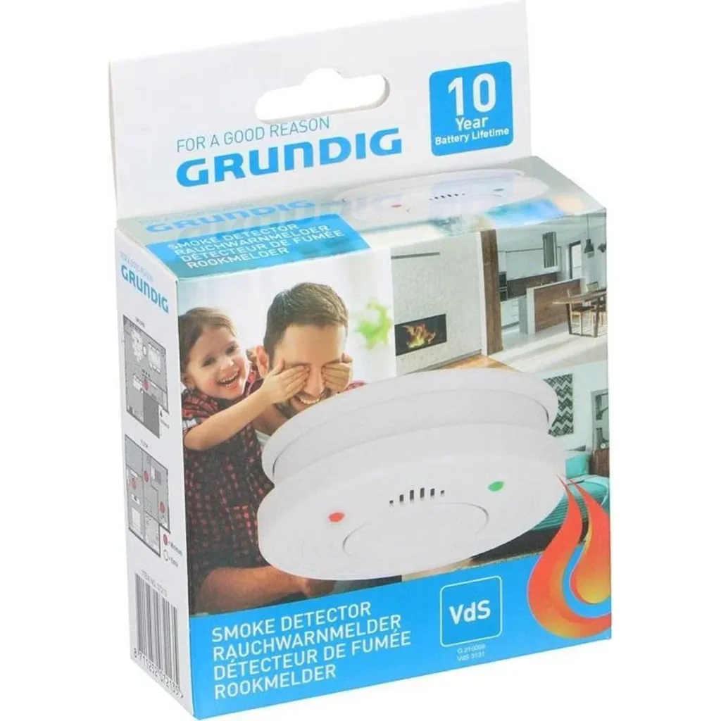 4x Optical smoke detector 10-year lifetime - 85 dB - White