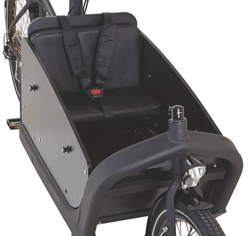 Unisex e-bike 20"/26", frame height 48 cm, 8-speed derailleur, matte black, CARGO Plus 22.ETL.10