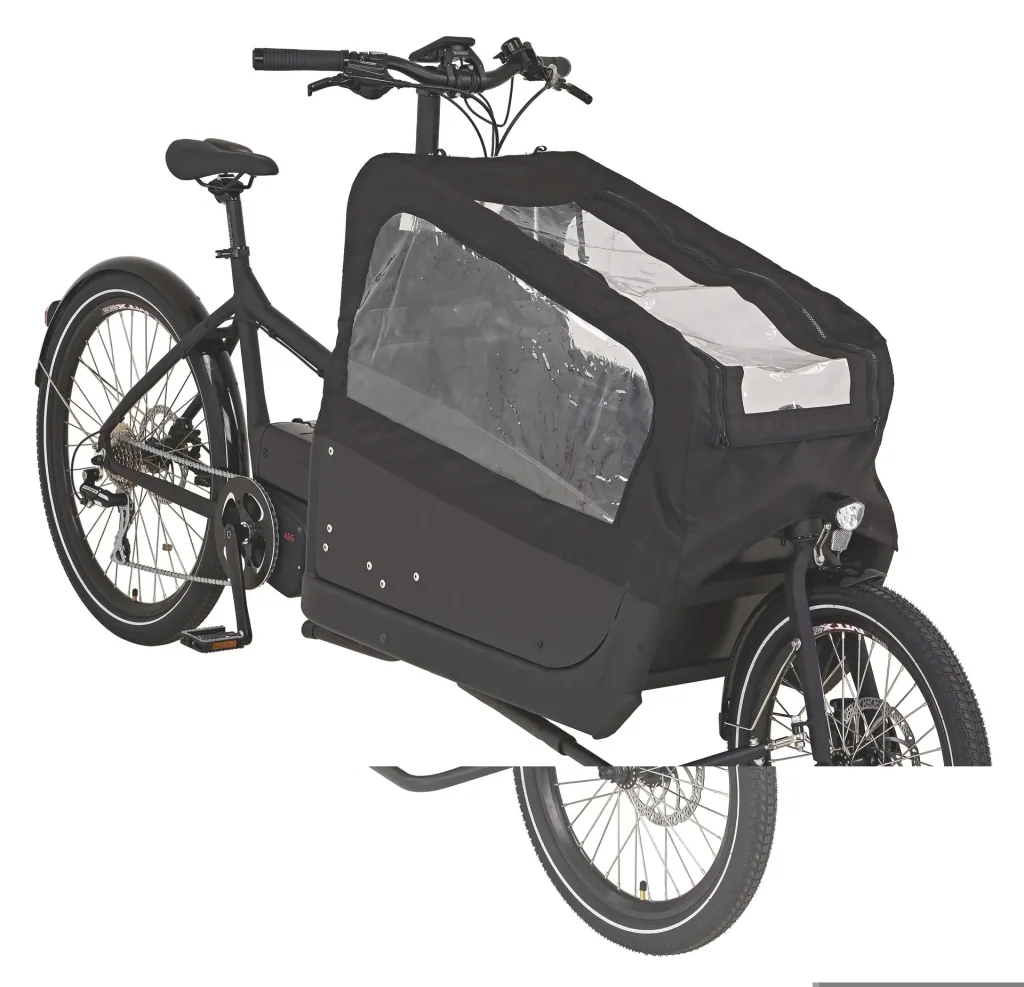 Unisex e-bike 20"/26", frame height 48 cm, 8-speed derailleur, matte black, CARGO Plus 22.ETL.10