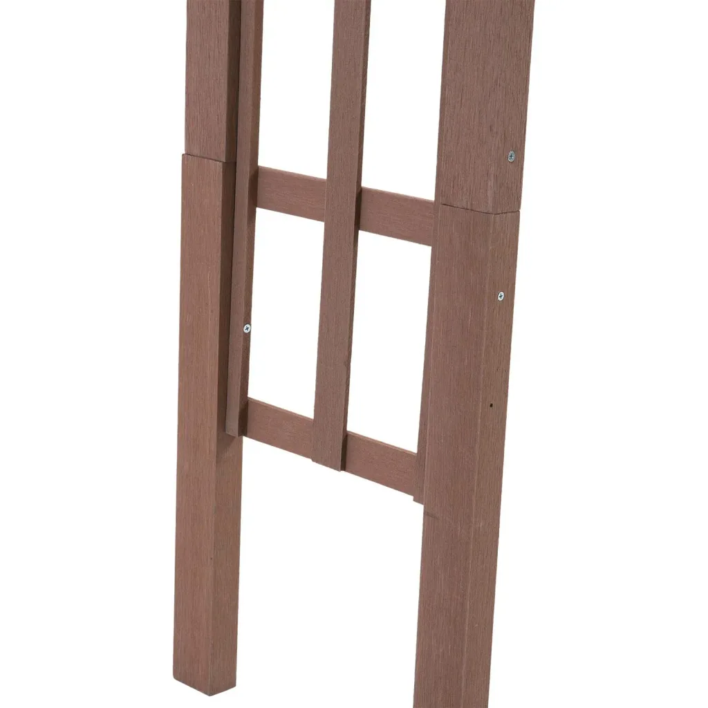 Archway trellis planting arch climbing aid rose arch garden arbor roof artificial wood WPC brown 150 x 50 x 200 cm