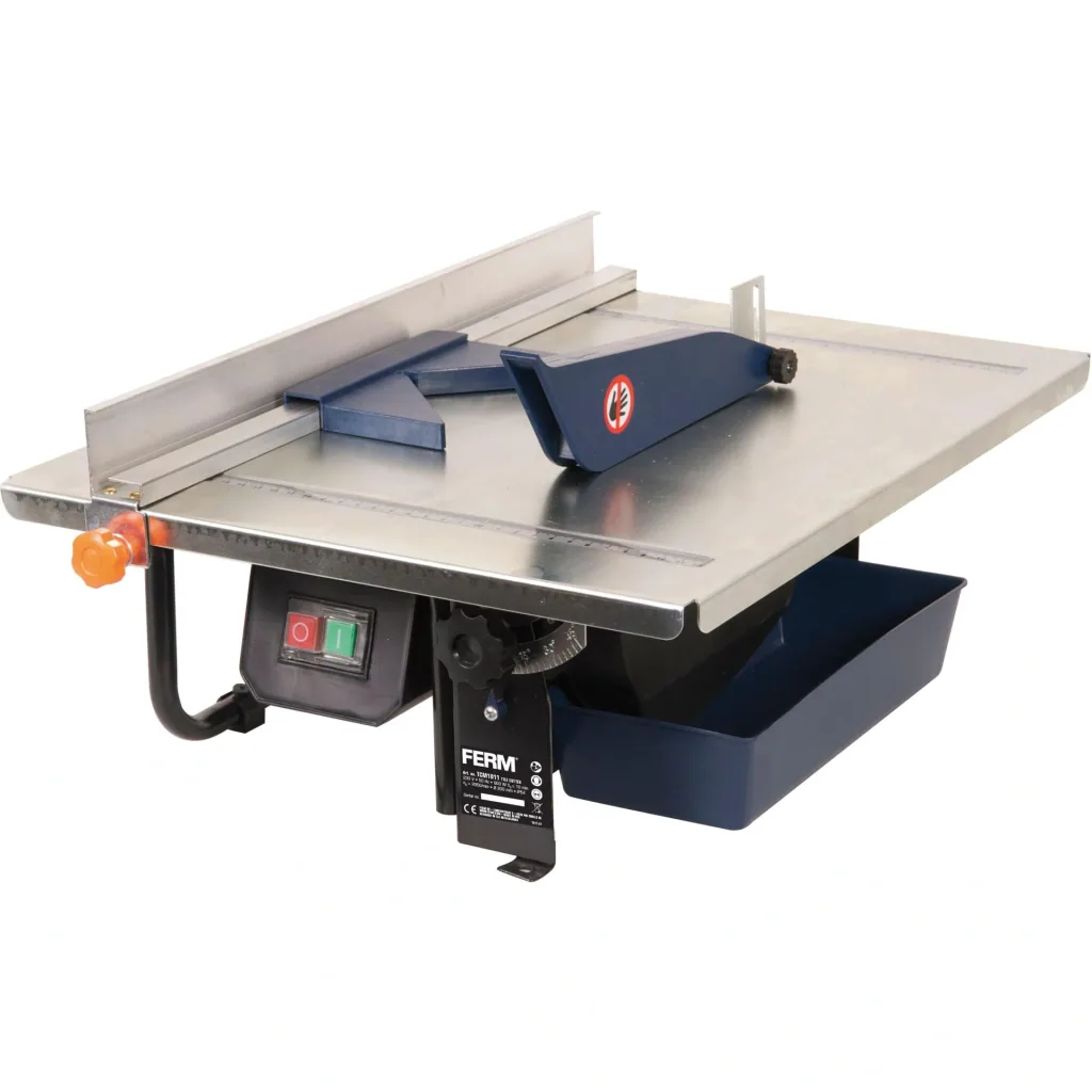 TCM1011 Tile cutter 900W - 2950 rpm - 200mm diamond blade - Water-cooled saw blade - 0-45 degrees adjustable