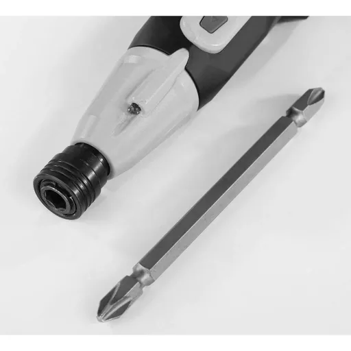 COMPACT HANDLE 3.6V LI-ION SCREWDRIVER WITH LED LAMP AND USB CHARGING CABLE