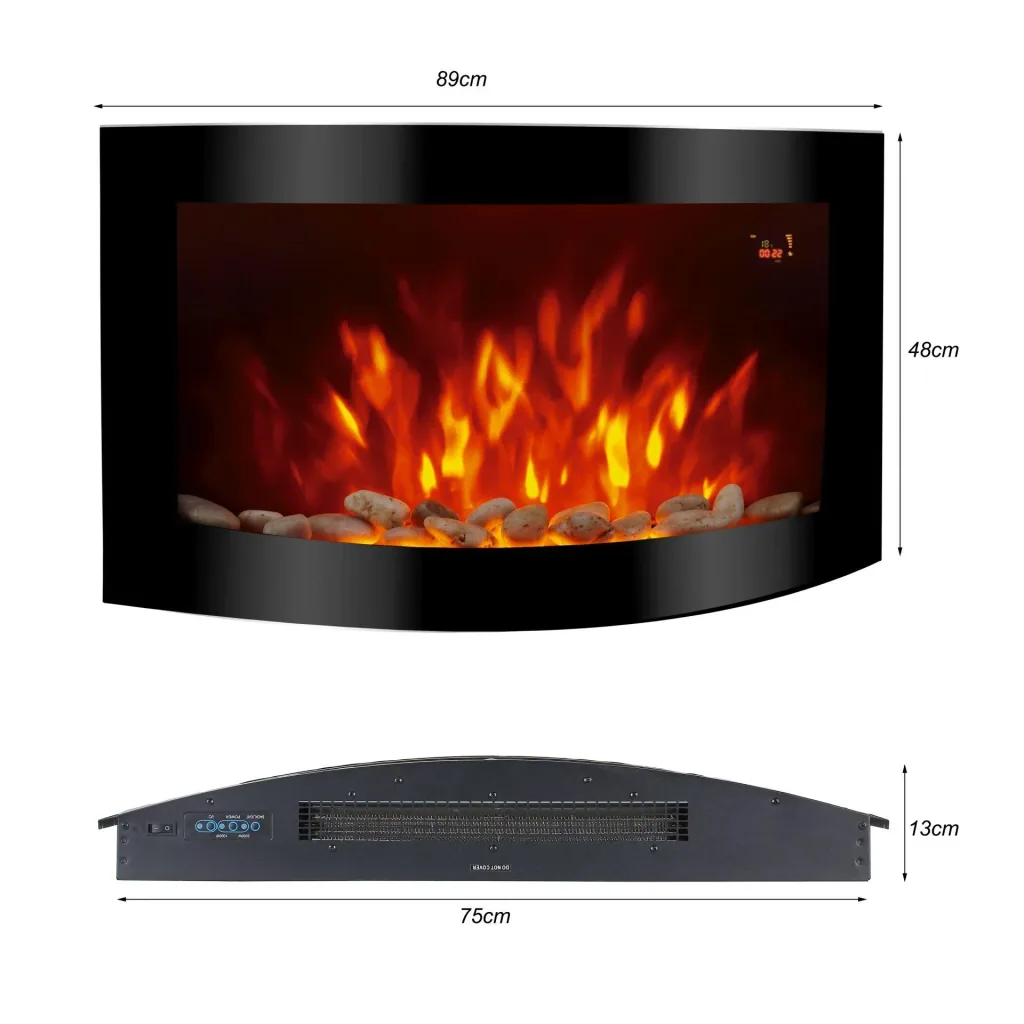 Electric fireplace "Davos/Zurich II"
