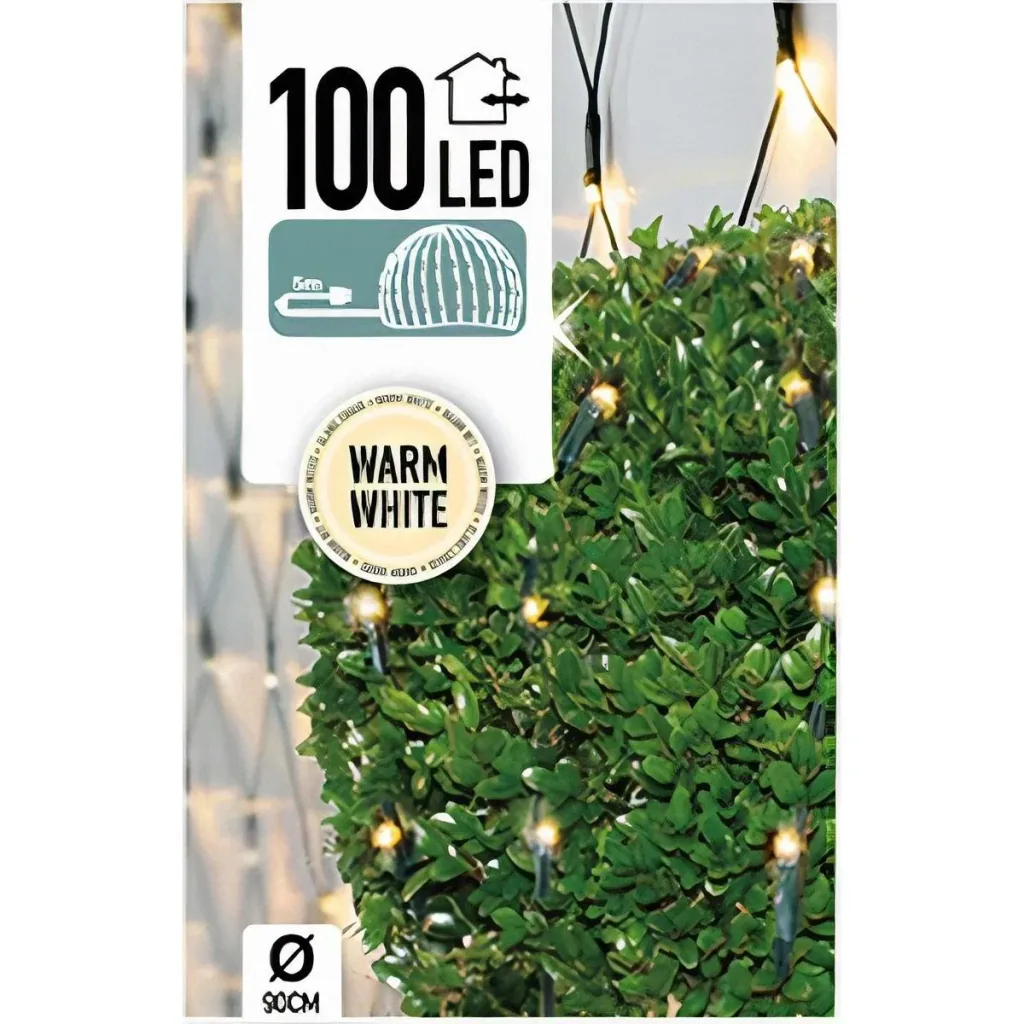 Boxwood ball net SET of 2 - 100 LED warm white Ø 90cm - shrub