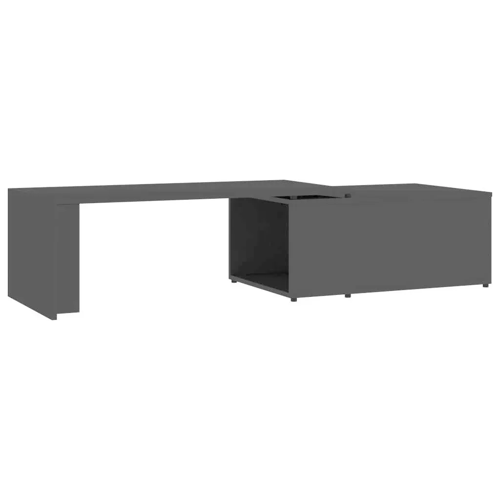 Coffee table 150x50x35 cm black chipboard